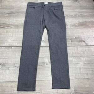 PT05 Soul Pants Mens 34 Gray Wool Blend Flannel Stretch 5 Pocket Casual Trousers